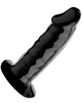 Anatomisches Analkondom aus Latex mit Basisplatte zum Einkleben