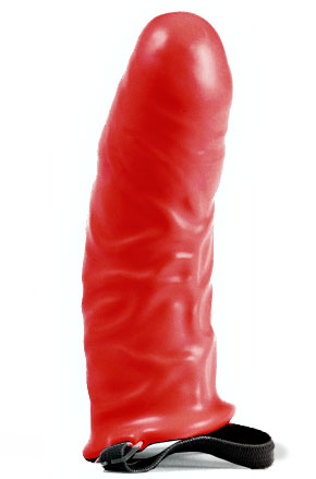 Penishülle aus Latex zum Umschnallen mit fester Spitze
