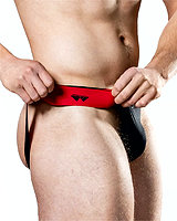 (Bild für) MM Jockstrap Reversible 2" - schwarz und rot
