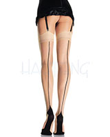 (Bild für) Hauchdünne Nylons mit Hochferse und Naht