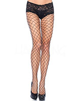 (Bild für) Netzstrumpfhose mit Spitzen-Shortie