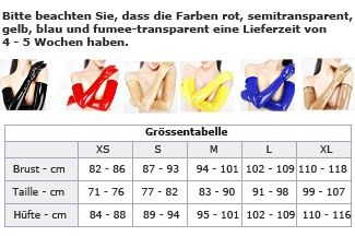 Größentabelle