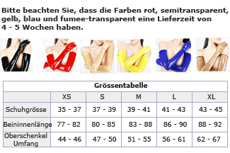 Größentabelle