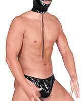 Gloss PVC Gent's String with Bulge