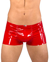 Gloss PVC Push Up Boxer - Black or Red