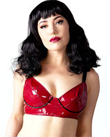 (Bild für) BH Sweet Plum aus burgundfarbenem Lack - bis 6XL