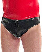 Latex Pants with Pouch and Zip