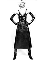 (Bild für) Midirock aus Latex - bis Größe 2XL