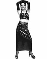 (Bild für) Langer Latexrock