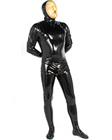 Rubber Catsuit - Moulded and Glued - with Feet and 3 Way Zipper