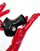 (Bild für) Anatomisches Penis-Hodenkondom aus Latex - kurz