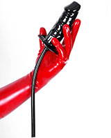 (Bild für) Klistierplug aus Latex in Penisform - zum Schließen ins Bild klicken