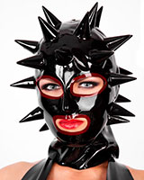 Anatomical Latex Hood with Spikes - 0.6 mm