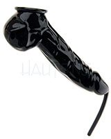 Anatomical 0.4 mm Latex Cock and Ball Sheath with Tube