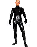 (Bild für) Ganzanzug aus Latex mit 3-Wege-RV, Händen und Füßen - zum Schließen ins Bild klicken