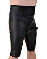 (Bild für) Anatomische Latex-Bermuda mit Penishülle und Anal-Optionen