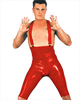 (Bild für) Anatomische Latex-Bermuda mit Suspensorium und Analoptionen