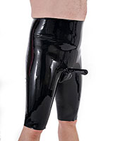 (Bild für) Anatomische Latex-Bermuda mit Penishülle und Anal-Optionen