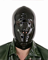 (Bild für) Haube aus Latex mit Augen-Perforationen