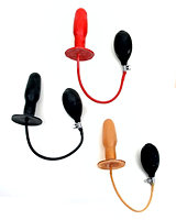 (Bild für) Aufblasbarer Analplug aus Latex mit Schlauch - 33 mm ⌀ - auch mit Kern
