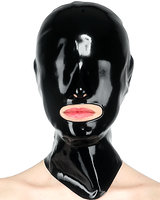 Anatomical Fetisso Latex Hood with Large Mouth Opening