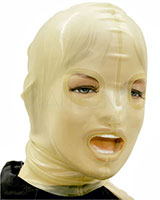 (Bild für) Haube aus geklebtem Latex mit verstärkten Mund- und Augenöffnung