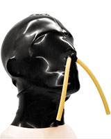 Glued Latex Hood with 2 Breathing Pipes