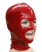 (Bild für) Haube aus geklebtem Latex mit Mund- und Augenöffnungen und RV