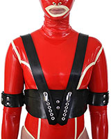 Thick Rubber Underbust Restraints with Braces - Also as Lockable