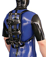 Heavy Rubber Enema Backpack Harness - Also as Lockable