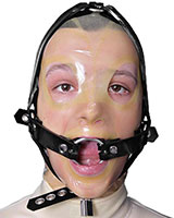 Rubber Face Harness with O-Ring Gag - also as Lockable