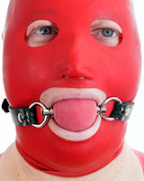 Ball Gag with Heavy Rubber Strap-On - Also as Lockable