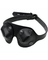 Heavy Rubber Eye Mask with Detachable Flaps - also as Lockable
