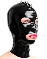 Latex Hood with Spikes - Optional with Zip