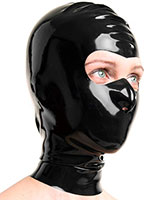 (image for) Latex Hood with Large Eyes Opening - Optional with Zipper