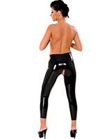 (Bild für) Leggings aus Latex mit offenem Schritt - bis 3XL - zum Schließen ins Bild klicken