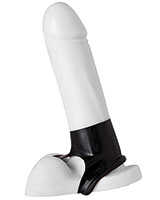 (Bild für) Kurze Latex-Penishülle mit Hodenteiler