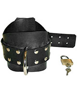 Black Rubber Positioning Collar with Lock