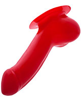 (Bild für) Latex-Penishülle ADAM mit Basisplatte - rot