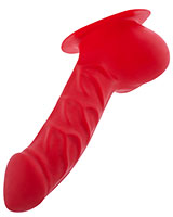 Latex-Penishülle FRANZ mit Basisplatte - 14 cm - rot