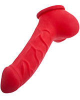 CARLOS Anatomical Latex Penis Sheath - 15 cm Red