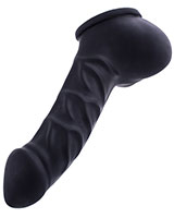 (Bild für) FRANZ anatomische Latex-Penishülle - 14 cm - schwarz