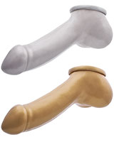 Latex Penis Sheath ADAM with 13 cm Shaft in Gold or Silver