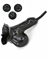 (Bild für) Anatomisches Latexkondom für Natursekt mit Spikes im Hodensack