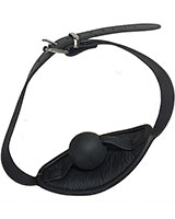 Ball Gag with Padded Leather Mouth Mask