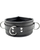 Leather Discipline Collar with Internal Spikes