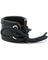 (Bild für) Hodensackstretcher aus Leder zum schnüren - 3 cm hoch - zum Schließen ins Bild klicken