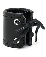 (Bild für) Hodensackstretcher aus Leder zum schnüren - 5 cm hoch - zum Schließen ins Bild klicken