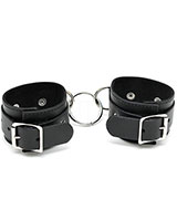 Leather Arm Cuffs with Middle Ring