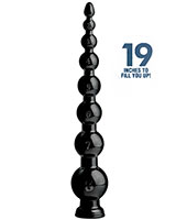 19 Inch GRADUATED BEAD Anal Snake by Hosed